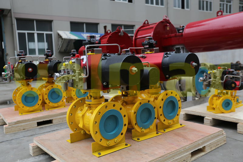 Rotork Pneumatic Actuated Ball Valve
